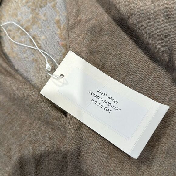 vince Dolman bodysuit size S dove oat color brand new - Picture 6 of 10